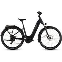 Cube Touring Hybrid ONE 600 Easy Entry coal'n'chrome 2026 elektrinis dviratis