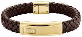 Hugo Boss Madinga vyriška odinė apyrankė Lander 1580746M