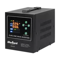Rebel POWER-500-LFP4 avarinis maitinimo šaltinis – keitiklis su gryna sinusine banga ir įkrovimo funkcija 12V 230V 500VA 300W