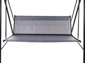 Sodo sūpynės sėdynė „Patio Tora“ pilkos plastikinės 95 x 131 cm