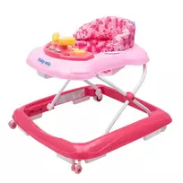Baby Walker - 43567 - su vairu - MOTYLKI - PINK