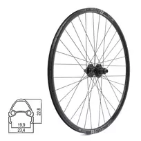 Galinis ratas DT SWISS R470db 28/29" // diskiniams Center-Lock, 32H, kasetė, Thru-Axle, be kniedžių, aliuminis
