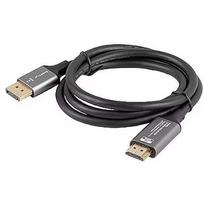 Lanberg Displayport(M)-HDMI(M) cable 1M 4K black and silver CA-DPHD-20CU-0010-BK