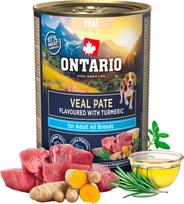 Ontario Dog Adult Veal Pate with Turmeric Flavor 400 g | 113617 | 8595681859891
