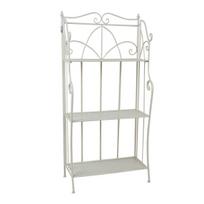 Gėlių stovas Home4You SANDY metalinis antikinės baltos spalvos