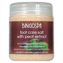 Pėdų priežiūros druska BingoSpa su durpių ekstraktu, šildantis mineralinis kompleksas, 550 g