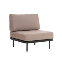 Lauko krėslo terasa „Piryt“ D042-04DW metalinis rėmas, smėlio spalva, modernus, praktiškas
