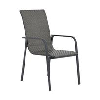 Sodo kėdė Patio Columbus pilka technoratano metalinis rėmas ergonomiška