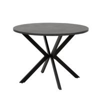 Metalinis sodo stalas Patio Lukka 100 cm pilkas, praktiško dizaino