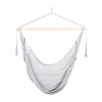Sodo supamoji kėdė Home4You Ripptool CARINA pilka tekstilė, 100 cm aukštis