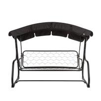 Terasos stogelis Ravenna D031-07CW 224x124 cm juodas poliesteris