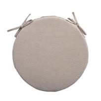 Kėdės pagalvėlė Home4You SIMPLE, smėlio spalvos, apvali, 38 cm, poliesteris
