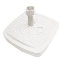 Skėčio pagrindas terasai – rotango išvaizda – baltas – 39x39 cm plastikas