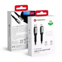 Forcell F-Energy C259 data transfer and charging cable | USB-C to Lightning | PD | 27W | 0.25m | black