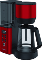 Grundig KM 8440 coffee machine, red