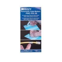 Brady Porta-Pack Wire Marker Books  - Write-on Self-laminating