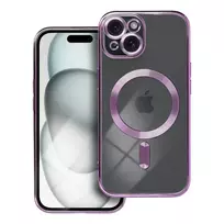 OEM Electro Mag phone case with MagSafe support for iPhone 15 purple