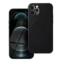 OEM Silicone Mag Cover phone case with MagSafe support for iPhone 12 Pro, black