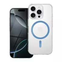 OEM Drop Glue Colorful Ring phone case with stand and MagSafe support for iPhone 14 blue