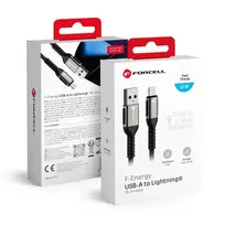 Forcell F-Energy C257 data transfer and charging cable | USB-A to Lightning | 12W | 1.2m | black