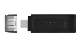 KINGSTON 64GB USB-C DT70 black pendrive