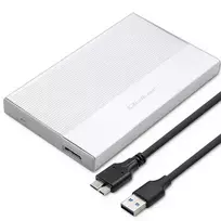 Qoltec Aluminum Enclosure | SSD/HDD 2.5'' Drive | SATA | USB 3.0 | Super Speed 5Gb/s | 2TB | Silver