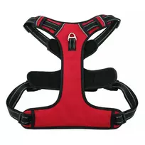 OEM Dog harness OXFORD, size M, red and black