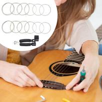 Guitar Strings and Winder 3 in 1 Restringing Tools Parts Useful Repair Maintenance Bridge Pin Puller