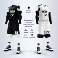 Reversible Basketball Uniform Set M