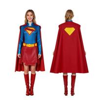 Cosplay kostiumas, Helovino rytojaus mergina cos Supermergaitės suknelė herojė Supermergaitės pėdkelnės apsiaustas kostiumas S
