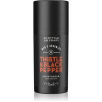 Scottish Fine Soaps Thistle & Black Pepper drėkinamasis veido kremas vyrams 100 ml
