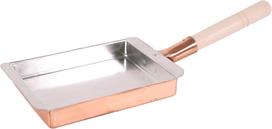 Endo Shoji TKG Tamagoyaki keptuvė Puikus vario šilumos laidumas užtikrina tolygiai iškeptą omletą, kad jis būtų skaniai purus. Dujinė viryklė 150 mm P x 195 mm G x 30 mm bronza