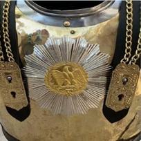 Medieval Cuirass of a French Officer of the Imperial Guard Front Back Breastplate