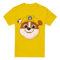 „Cotton Soul Paw Patrol“ rubble Grin unisex marškinėliai suaugusiems, geltoni S