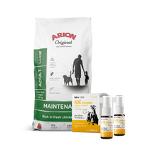 ARION Original Maintenance Adult Large 12kg + Lab-V ADE Complex - vitaminų A, D ir E kompleksas šunims ir katėms