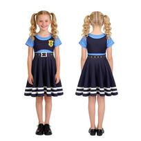 Cosplay kostiumas mergaitei Judy policininkei naktinis chalatas Judy Hopps Zootopia 2 tema namų sijonas cos kostiumas 110cm (kids)