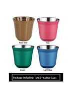 80 ml Dvigubos sienelės Nerūdijančio Plieno Espresso Puodelis Nespresso Pixie Izoliacinis Kavos PuodelisForma Mielas Kapsulės Termo Puodelis Kavos Puodeliai 80ML