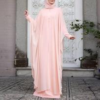 Moterų Abaja Eid Musulmoniški Suknelės Chalatas Ilgomis Rankovėmis Hijabas Vestidos Madingos Abajos Isamic XXL juoda