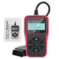 OBD 2 skeneris OBD2 kodų skaitytuvas V100 Universalūs automobilių diagnostikos įrankiai Automobilių priedai Skaitmeninis ekranas raudona