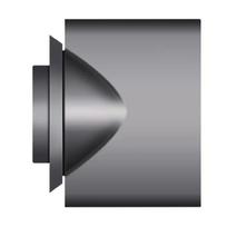 4X Dyson formavimo antgalis, Supersonic plaukų džiovintuvo pakeitimas 970265-05, Suderinamas su HD01, HD02, HD03 pilka spalva