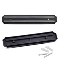 Magnetinis peilio laikiklis 13 colių sieninis laikiklis juodas ABS plastikinio bloko laikiklis virėjo stovo juostelės indų virtuvė metaliniam peiliui 35cm black