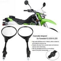 2vnt motociklo modifikuoti sulankstomi galinio vaizdo veidrodžiai apvalūs šoniniai veidrodėliai, skirti Klx250 Kl250