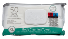 SLEEPY Body Cleaning XL drėgnos servetėlės, 50 vnt.