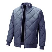 Vyriškas šiltas sniego striukė su pamušalu, dygsniuota šilta striukė, užtrauktuku užsegama striukė 6XL juoda