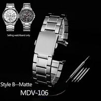 22 mm nerūdijančio plieno lenkta galinė laikrodžio apyrankė Casio dirželiui MDV-106 apyrankei MDV106 Swordfish MTP-1374 MTP-1375 vyriškam laikrodžiui 22mm