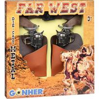 Cowboy revolver set metal GONHER 147/0