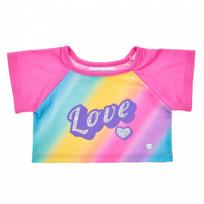 BUILD-A-BEAR RAINBOW marškinėliai „Meilė“