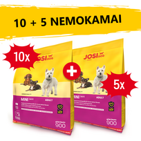 JOSERA JosiDog Mini 10x900g + 5x900g NEMOKAMAI!!!