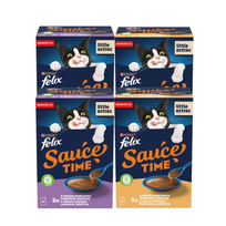 Felix Sauce Time Karma papildas suaugusiems katėms 24 x 40 g