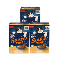 Felix Sauce Time Karma papildas suaugusiems katėms 18 x 40 g